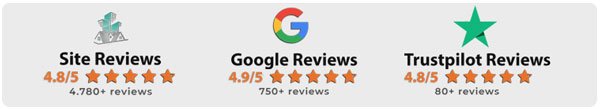 Google and Trustpilot review stars